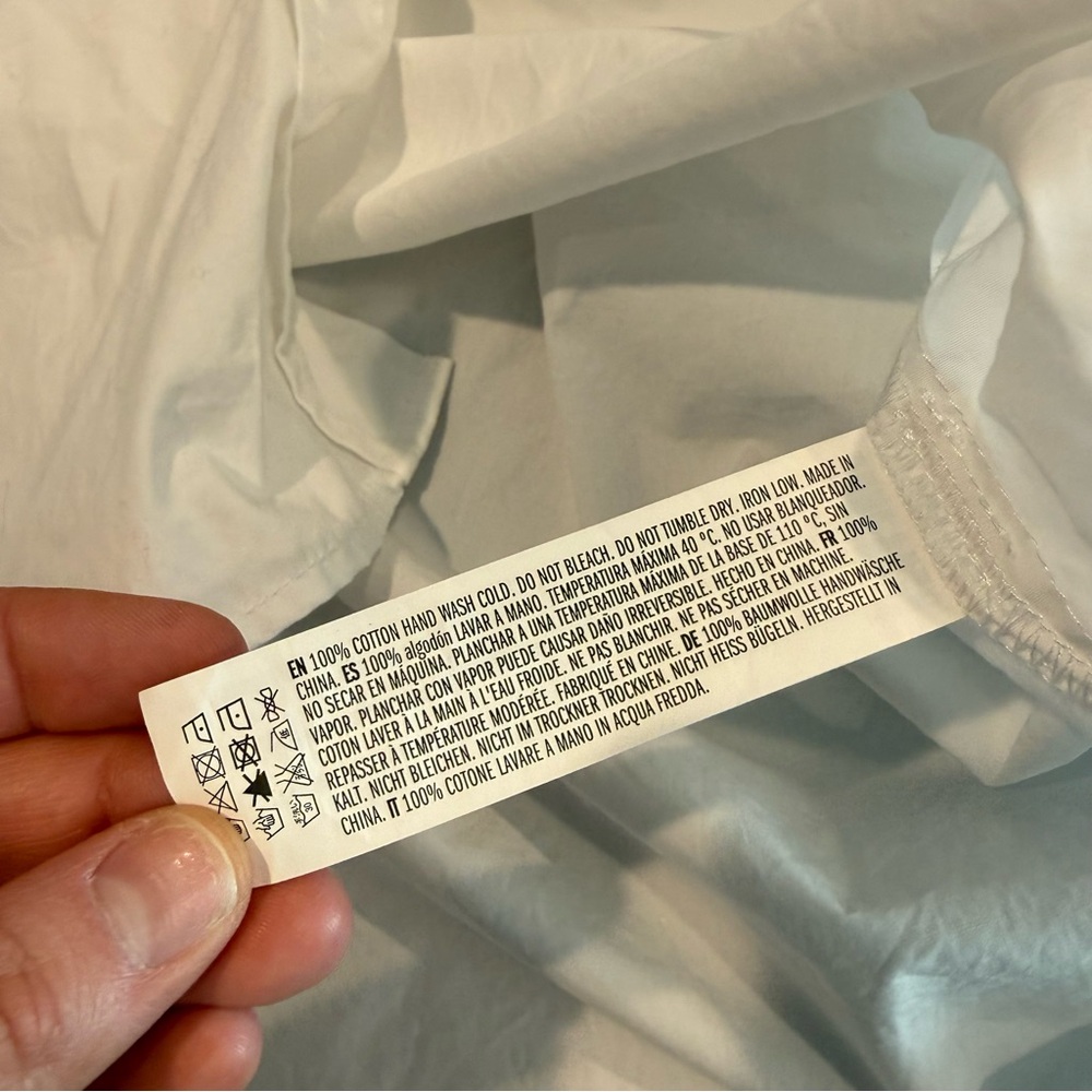 English Factory White Oversized Button-Down Shirt Dress - Picture 8 of 9